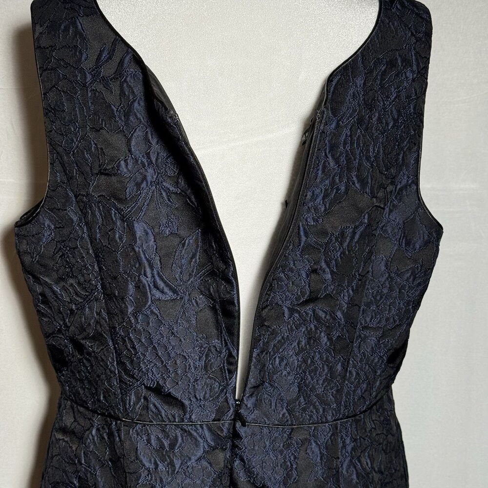 Talbots Black Textured Fit-and-Flare Midi Dress - Picture 3 of 8